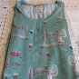 MUNKI MUNKI NITE-NITE  Gown Blue Green Sewing Thread Scissors Needle NEW SMALL