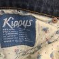 KIPPYS JEANS Studded Swarovski Crystals FLUER DE LIS  SIZE 6