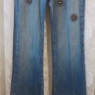 KIPPYS JEANS Studded Swarovski Crystals BROWN 28 X 33 ½"  Rocker Biker Club Wear
