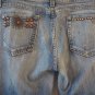 KIPPYS JEANS Studded Swarovski Crystals BROWN 28 X 33 ½" Rocker Biker Club Wear