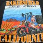 HARLEY DAVIDSON TEE BLACK XL 2007 Bakersfield Calif Pin Up Short Sleeve GRAPHIC
