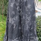 SULTRY TOUCH PLAZIO PANTS Skirt Tie Dye LINEN O S/M Boho Hippie Beach COOL GRAY