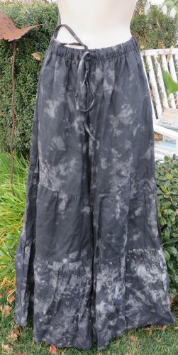 SULTRY TOUCH PLAZIO PANTS Skirt Tie Dye LINEN O S/M Boho Hippie Beach COOL GRAY