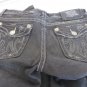 MEK DENIM JEANS OAXACA BLACK Distressed  Bootcut Miss Me Handcrafted 27 X 34.5