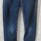 TRUE RELIGION JEANS SKINNY GIRLS Size 12 VGC Thick Stitch Flap Pocket