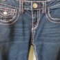 TRUE RELIGION JEANS SKINNY GIRLS Size 12 VGC Thick Stitch Flap Pocket