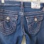 TRUE RELIGION JEANS SKINNY GIRLS Size 12 VGC Thick Stitch Flap Pocket
