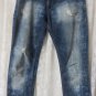 DESIGUAL JEANS SLIM FIT Cruel Work Waist Band Distress 06p2666 Size 42/12 NEW