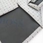BOSS HUGO BOSS Tie Silver/Grey Silk Beautiful Classy Hand Made