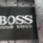 BOSS HUGO BOSS Tie Silver/Grey Silk Beautiful Classy Hand Made