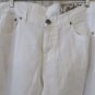 CLAUDIO Milano Natural Fabric PANT JEAN Linen 34 x 34 Eco Friendly WHITE