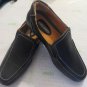 PAOLO MORETTI LEATHER Black White Stitched Stylish DRIVING SHOES sz 13 Loafers