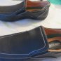 PAOLO MORETTI LEATHER Black White Stitched Stylish DRIVING SHOES sz 13 Loafers