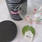 MARTINI GLASS 19th Hole Golf Enhancing Lifestyles Hand Painted NEW Direct Connec