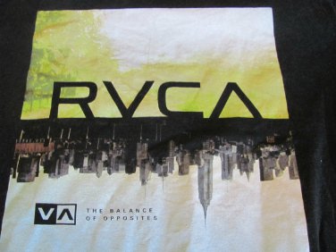 RVCA TEE SHIRT SMALL ARTIST NETWORK Skate Board BLACK The Balance of Opposites