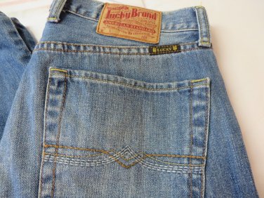 LUCKY BRAND JEANS 32 x 32 Reg Mens 5 Pocket Straight