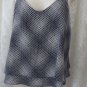 VERONICA M LOS ANGELES Blouse TANK TOP Cami  NEW Medium  BLUE WHITE Career Polka