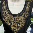 Carol LITTLE P/L Highlite Nights Black Beaded Calf Sweater DRESS NWT $109.00
