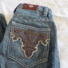 ANTIK DENIM JEANS SIZE 26 X 30"  POCKETS Flare Western Cut  Saddle Back