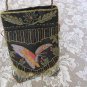 BEADED VICTORIAN BUTTERFLY Renaissance Retro Drawstring Gothic Costume PURSE BAG