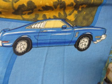 ISLAND COLLECTION XL Lounge Hawaiian Aloha Shirt Classic MUSTANGS Vivid CARS
