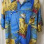 ISLAND COLLECTION XL Lounge Hawaiian Aloha Shirt Classic MUSTANGS Vivid CARS