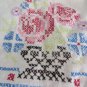 VINTAGE LINEN'S BLUE'S WHITES 9 pc Various  Battenberg Crochet Embroiled Arm Cov