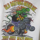 RAT FINK ED ROTH 84,2007 TEE SHIRT White Large Old Ratfinks never die HOT ROD