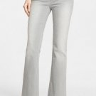 FRAME Denim Light Gray Cotton Leg Le High Flare Jeans Size 30 NEW $219