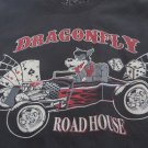 DRAGONFLY ROADHOUSE TEE SHIRT Black Wolf Hot Rod Cards Dice NEW XXL Rock & Roll
