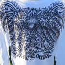 NEW AFFLICTION XTREME COUTURE Henley White  2XL Long Sleeve Bike Motor