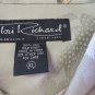 TORI RICHARD SHIRT SILK XL Celadon Green Tropical Button Front  Gorgeous