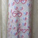 MUNKI MUNKI NITE NITE Night gown Sleepwear REd White Blue Glasses NEW SMALL