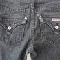 HUDSON JEANS BLACK STRETCH DENIM 26/31 straight leg fine tailored jean