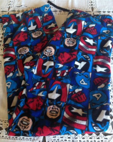 MARVEL FLEECE FLANNEL PAJAMA BOTTOMS Lounge Wear XXL 44-46 NEW Blue