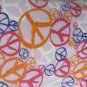 PINK VICTORIA SECRETS TEE TANK Medium NEW Peace Signs