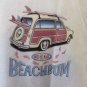 BEACH BUM Tee Shirt Woody Original White XL Surf Beach