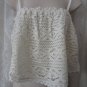 O'NEIL CROCHET IVORY TOP Shirt MEDIUM Beach Casual Crop Midriff NEW