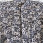 GO BAREFOOT SHIRT Hawaiian Tradition  XL Black Reverse Print Button Front POCKET