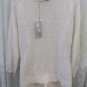 JENNIFER LOPEZ SWEATER NWT Hollywood Boudoir LARGE NWT $60.00 White/Sand Jeweled