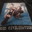 HARLEY Davidson TEE  Large  Vintage 1977 Avoid Civilazation