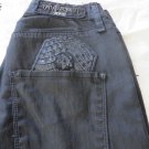 TAVERNITI JEANS BLACK COATED SKINNY Courtney 26 x 32