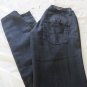 TAVERNITI JEANS BLACK COATED SKINNY Courtney 26 x 32