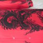 DRAGONFLY SHIRT DUAL RED DRAGON Double Sided Print SMALL Rock Roll Bowl