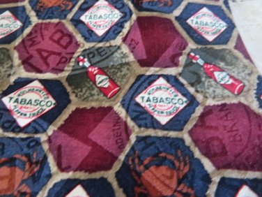 TABASCO TIE   Novelty Collectible Neck Wear Silk USA Classic New Burgundy Green