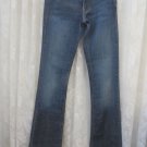 Women's Solid Blue Levi's Capital E "Swank" Slim Boot Jeans Cotton Blend Size 26