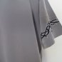 DRAGONFLY SHIRT GRAY BLACK Embroidered  Classic Button Front LARGE  NEW