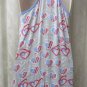 MUNKI MUNKI NITE NITE Night gown Sleepwear Rid White Blue Glasses NEW M