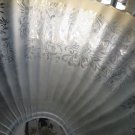 VINTAGE LAMP SHADE Hanging incandescent fixture Becker MFG Glass France Chic