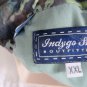 INDYGO SMITH Hawaiian Shirt Cotton Button Front Print Pocket XXL